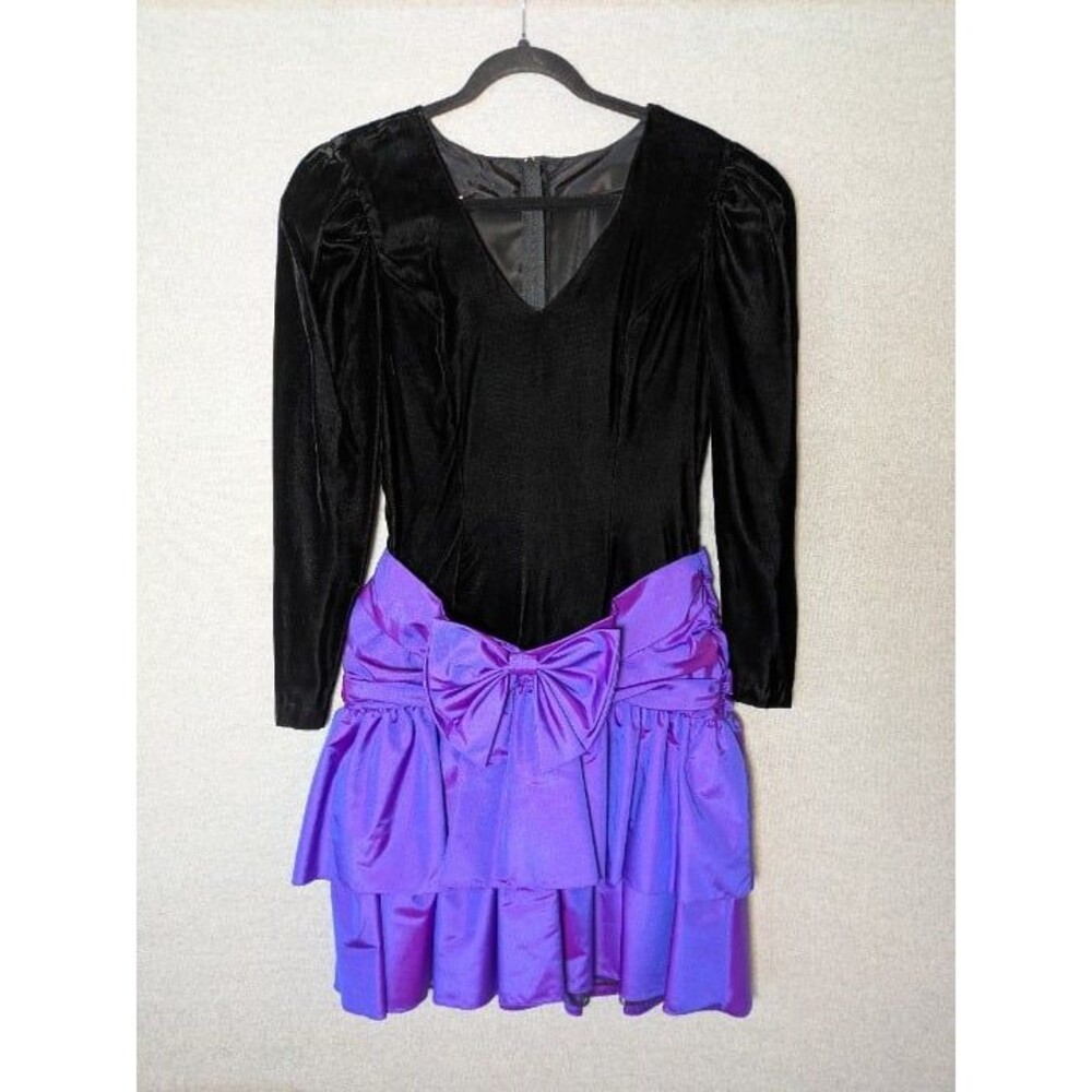 Rampage Black and Purple Prom Dress